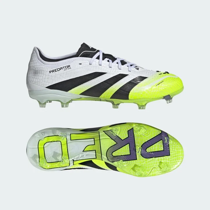 adidas Predator Pro Firm Ground Cleats Cloud White 7 Unisex