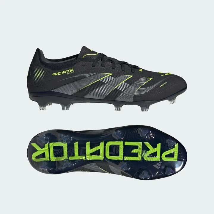 adidas Predator Pro Firm Ground Cleats Core Black 5.5 Unisex