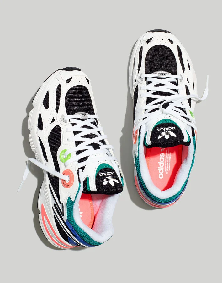 Adidas® Retropy E5 Sneakers in Orbit Green and Silver