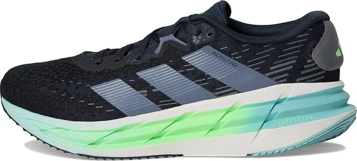 adidas Running Adistar 4 Running Shoes Men's Running Shoes Aurora Ink/Preloved Ink/Lime Burst : 9 D - Medium, Textile - Image 6