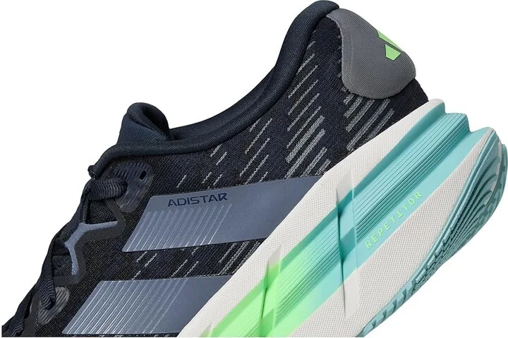 adidas Running Adistar 4 Running Shoes Men's Running Shoes Aurora Ink/Preloved Ink/Lime Burst : 9 D - Medium, Textile - Image 7