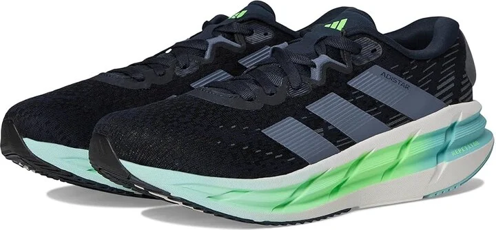 adidas Running Adistar 4 Running Shoes Men's Running Shoes Aurora Ink/Preloved Ink/Lime Burst : 9 D - Medium, Textile