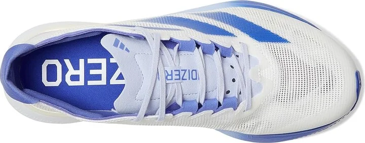adidas Running adiZero Boston 12 Running Shoes Women's Shoes White/Lucid Blue/Cobalt Blue : 6.5 B - Medium, Synthetic - Image 2