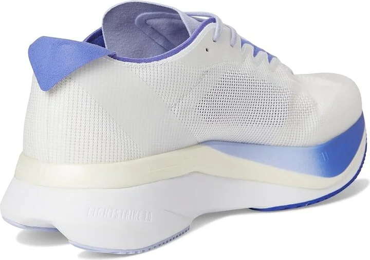 adidas Running adiZero Boston 12 Running Shoes Women's Shoes White/Lucid Blue/Cobalt Blue : 6.5 B - Medium, Synthetic - Image 4