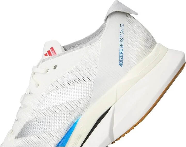 adidas Running adiZero Boston 12 Running Shoes Women's Shoes White/Matte Silver/Pure Ruby : 5.5 B - Medium - Image 7