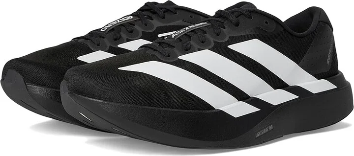 adidas Running adiZero Evo SL Running Shoes Men's Running Shoes Black/White/Black : 9.5 D - Medium, Synthetic/Textile