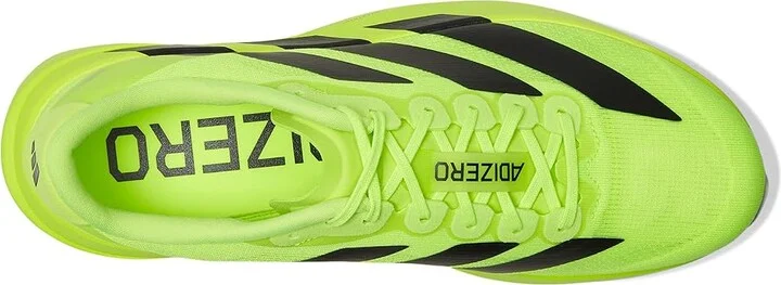 adidas Running adiZero Evo SL Running Shoes Men's Running Shoes Lucid Lemon/Black/Matte Silver : 7.5 D - Medium, Synthetic/Textile - Image 2