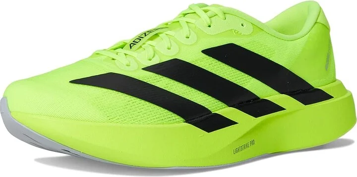 adidas Running adiZero Evo SL Running Shoes Men's Running Shoes Lucid Lemon/Black/Matte Silver : 7.5 D - Medium, Synthetic/Textile - Image 5