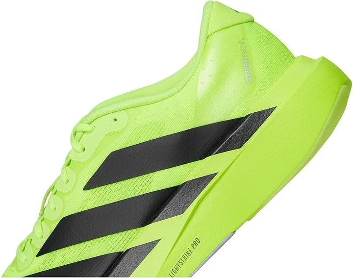 adidas Running adiZero Evo SL Running Shoes Men's Running Shoes Lucid Lemon/Black/Matte Silver : 7.5 D - Medium, Synthetic/Textile - Image 7