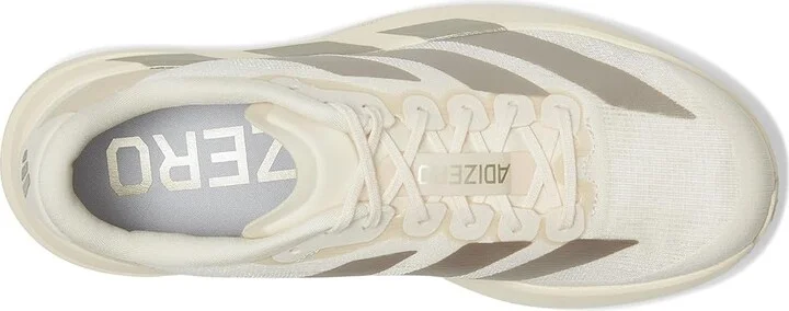 adidas Running adiZero Evo SL Running Shoes Women's Running Shoes Wonder White/Cyber Metallic/Warm Vanilla : 8.5 B - Medium - Image 2