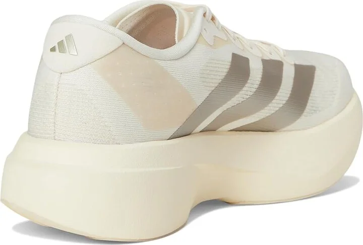 adidas Running adiZero Evo SL Running Shoes Women's Running Shoes Wonder White/Cyber Metallic/Warm Vanilla : 8.5 B - Medium - Image 4