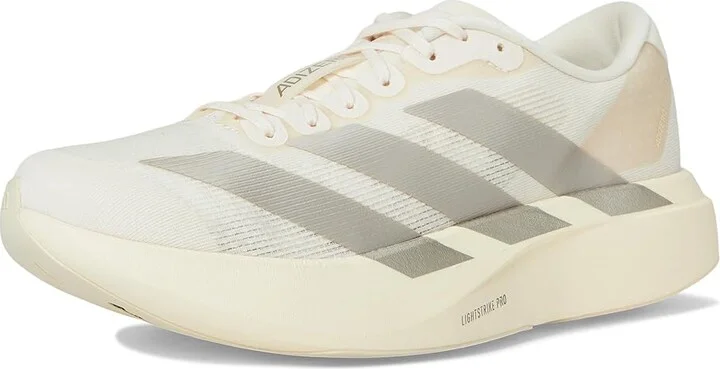 adidas Running adiZero Evo SL Running Shoes Women's Running Shoes Wonder White/Cyber Metallic/Warm Vanilla : 8.5 B - Medium - Image 5