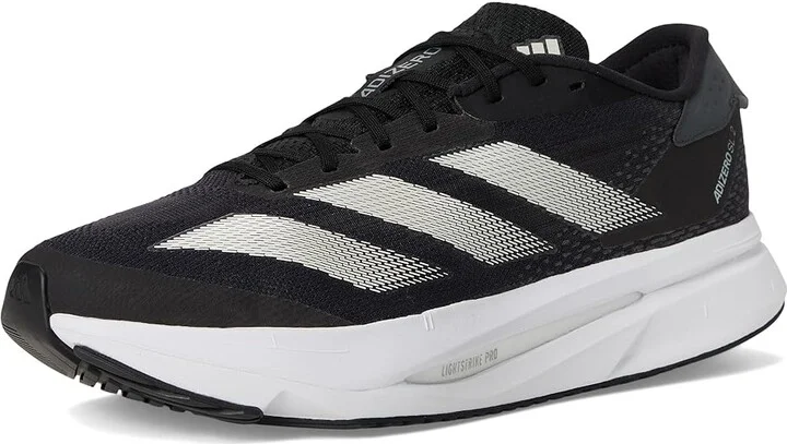 adidas Running Adizero SL2 Running Shoes Men's Running Shoes Black/White/Carbon : 12.5 E - Wide - Image 5