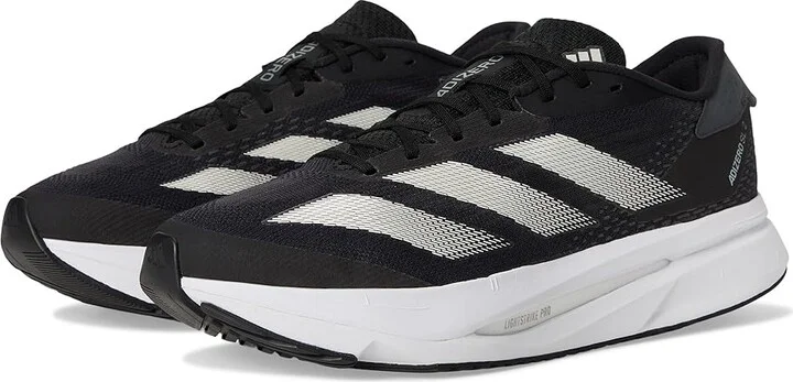 adidas Running Adizero SL2 Running Shoes Men's Running Shoes Black/White/Carbon : 12.5 E - Wide