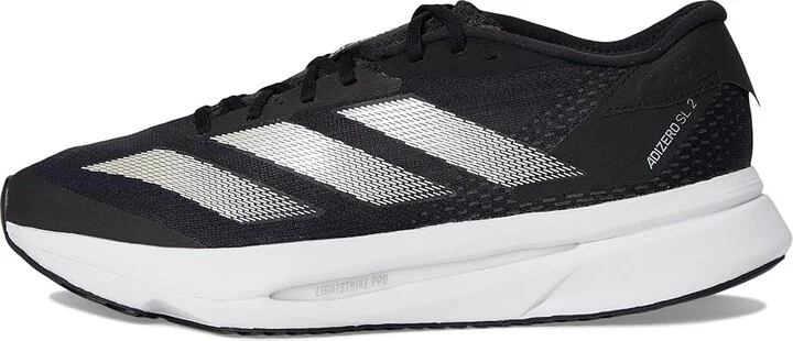 adidas Running Adizero SL2 Running Shoes Women's Running Shoes Black/Zero Metallic/Carbon : 7.5 C - Wide - Image 6