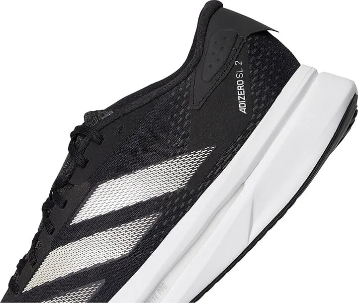 adidas Running Adizero SL2 Running Shoes Women's Running Shoes Black/Zero Metallic/Carbon : 7.5 C - Wide - Image 7