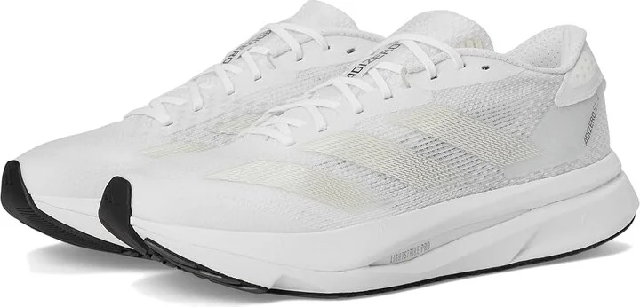adidas Running Adizero SL2 Running Shoes Women's Running Shoes White/Zero Metallic/Dash Grey : 8 B - Medium