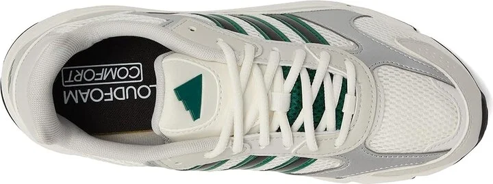 adidas Running CrazyChaos 2000 Men's Running Shoes White/Collegiate Green/Silver Metallic : 12.5 D - Medium, Leather - Image 2
