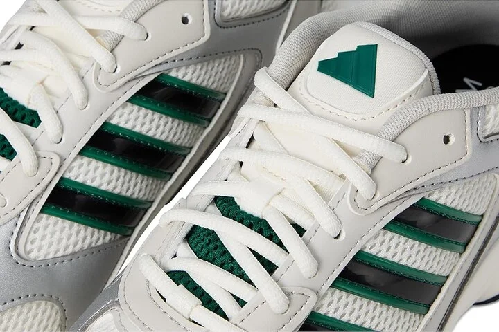 adidas Running CrazyChaos 2000 Men's Running Shoes White/Collegiate Green/Silver Metallic : 12.5 D - Medium, Leather - Image 7
