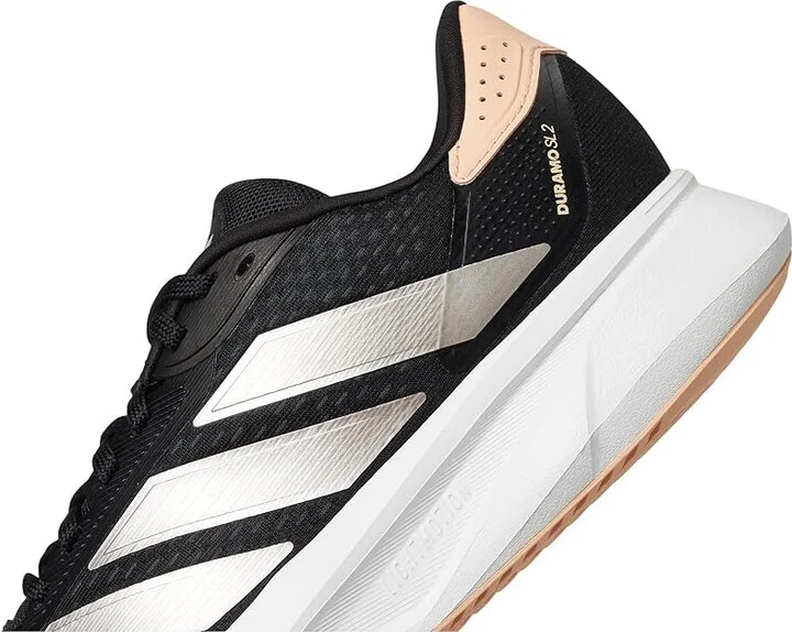 adidas Running Duramo SL 2.0 Women's Shoes Black/Champagne Metallic/Powder Coral : 11 B - Medium, Synthetic/Textile - Image 7