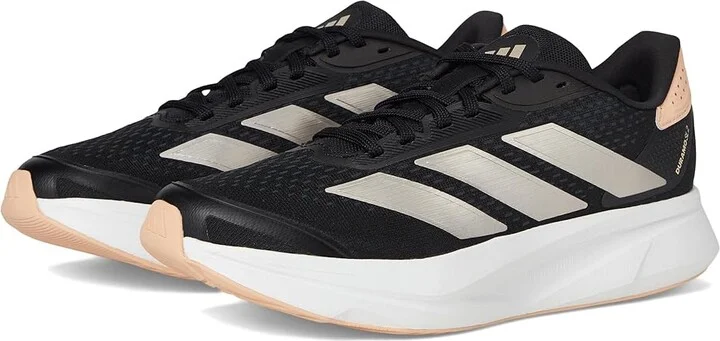 adidas Running Duramo SL 2.0 Women's Shoes Black/Champagne Metallic/Powder Coral : 11 B - Medium, Synthetic/Textile