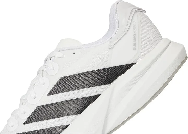 adidas Running Duramo Speed 2 Men's Running Shoes White/Black/Halo Silver : 8.5 D - Medium, Synthetic - Image 7