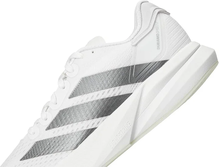 adidas Running Duramo Speed 2 Women's Running Shoes White/Iron Metallic/Dash Grey : 10 B - Medium, Rubber - Image 7