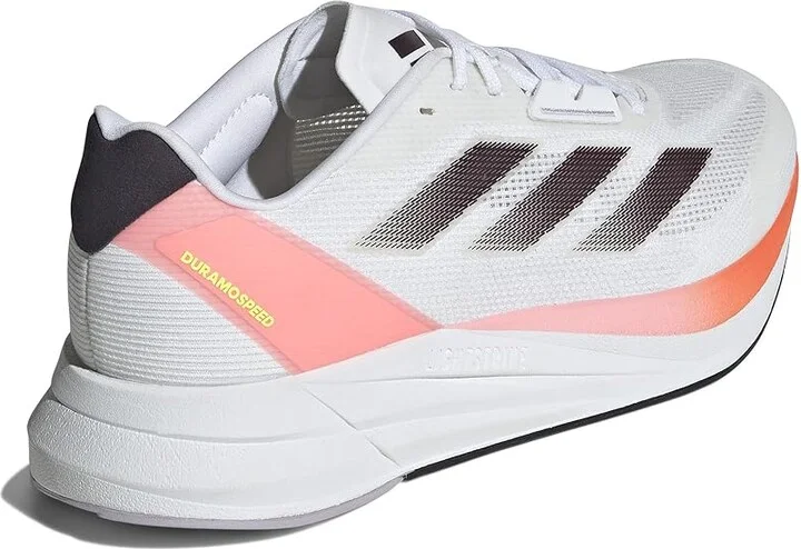 adidas Running Duramo Speed Men's Shoes White/Aurora Met./Solar Red : 12 D - Medium - Image 4