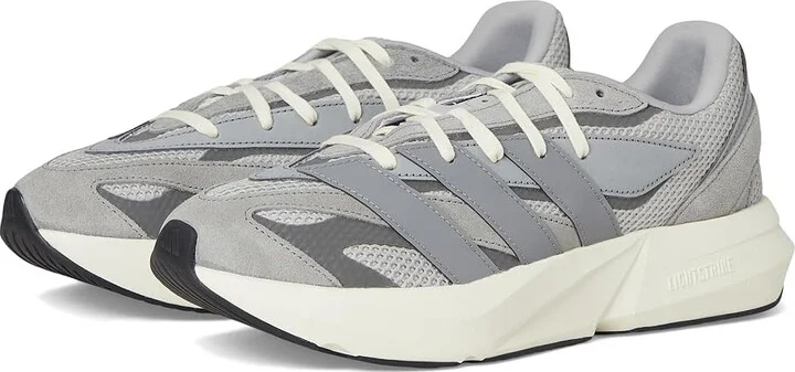 adidas Running Lightblaze Men's Running Shoes Grey/Grey/Iron Metallic : 7.5 D - Medium, Rubber