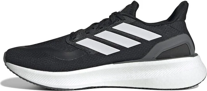 adidas Running Pureboost 5 Running Shoes Men's Running Shoes Black/White/Grey : 12.5 D - Medium - Image 4