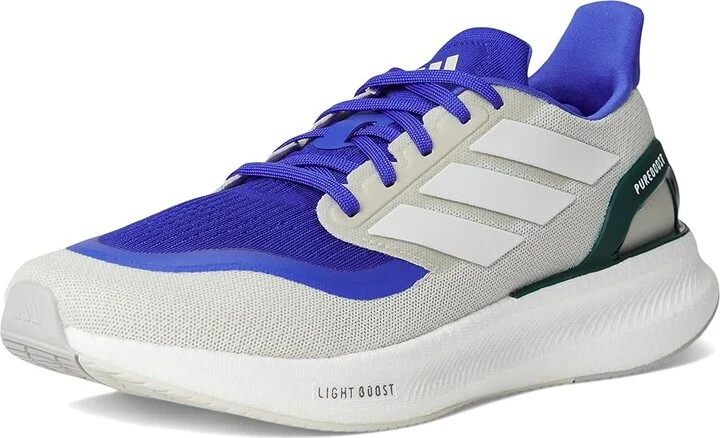 adidas Running Pureboost 5 Running Shoes Men's Running Shoes Lucid Blue/White/Collegiate Green : 14 D - Medium - Image 5