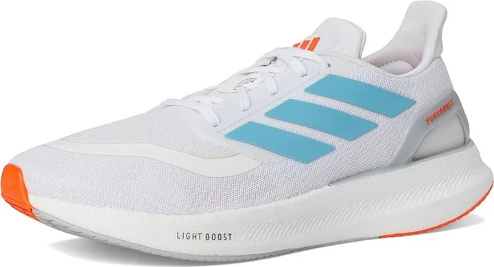 adidas Running Pureboost 5 Running Shoes Men's Running Shoes White/Preloved Ink/Impact Orange : 10 D - Medium - Image 5