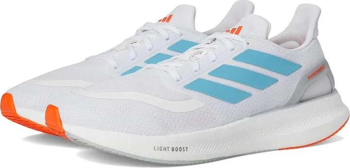 adidas Running Pureboost 5 Running Shoes Men's Running Shoes White/Preloved Ink/Impact Orange : 10 D - Medium