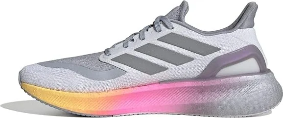 adidas Running Pureboost 5 Running Shoes Men's Running Shoes White/Silver Metallic/Spark : 11 D - Medium - Image 3