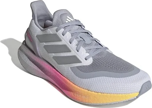 adidas Running Pureboost 5 Running Shoes Men's Running Shoes White/Silver Metallic/Spark : 11 D - Medium