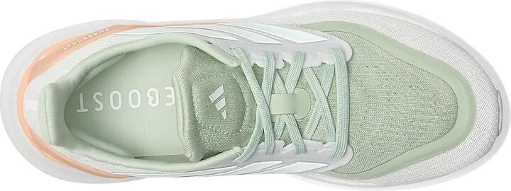 adidas Running Pureboost 5 Running Shoes Women's Running Shoes Linen Green/Linen Green/Powder Coral : 5 B - Medium, Rubber - Image 2