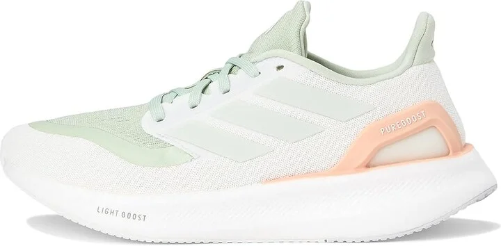 adidas Running Pureboost 5 Running Shoes Women's Running Shoes Linen Green/Linen Green/Powder Coral : 5 B - Medium, Rubber - Image 6