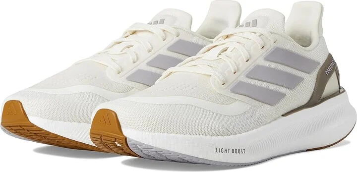 adidas Running Pureboost 5 Running Shoes Women's Running Shoes White/Glory Grey/Cyber Metallic : 10 B - Medium