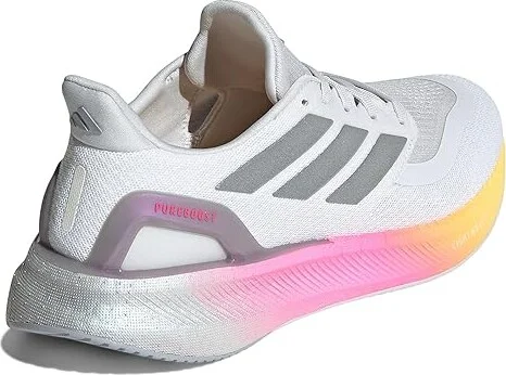 adidas Running Pureboost 5 Running Shoes Women's Running Shoes White/Silver Metallic/Spark : 7 B - Medium - Image 3