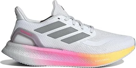 adidas Running Pureboost 5 Running Shoes Women's Running Shoes White/Silver Metallic/Spark : 7 B - Medium - Image 5