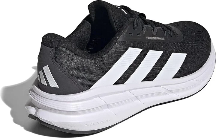 adidas Running Questar 3 Running Shoes Men's Running Shoes Black/White/Carbon : 12 D - Medium, Rubber - Image 4