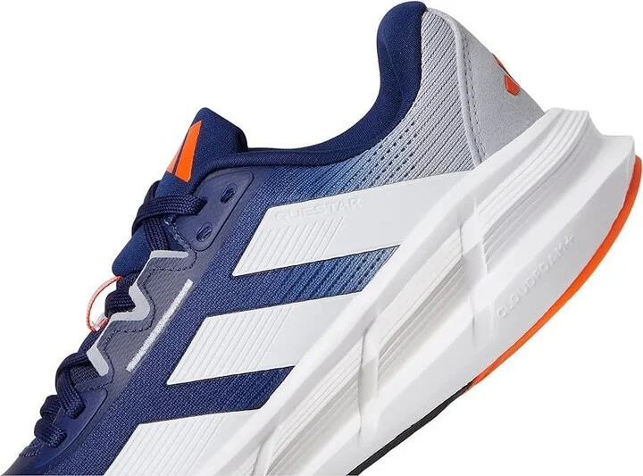 adidas Running Questar 3 Running Shoes Men's Running Shoes Dark Blue/White/Impact Orange : 12 D - Medium, Rubber - Image 7