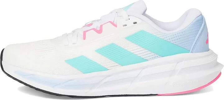 adidas Running Questar 3 Running Shoes Women's Running Shoes White/Flash Aqua/Lucid Pink : 8 B - Medium - Image 6