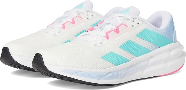 adidas Running Questar 3 Running Shoes Women's Running Shoes White/Flash Aqua/Lucid Pink : 8 B - Medium