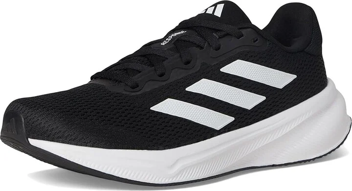 adidas Running Response Women's Shoes Black/White/Black 1 : 6 B - Medium, Textile - Image 5
