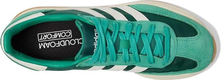 adidas Running Run 70s 2.0 Men's Shoes Collegiate Green/White/Semi Court Green : 11.5 D - Medium, Suede/Textile - Image 2