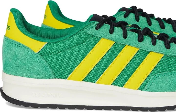 adidas Running Run 70s 2.0 Men's Shoes Green/Yellow/Off White : 8 D - Medium, Suede/Textile - Image 7