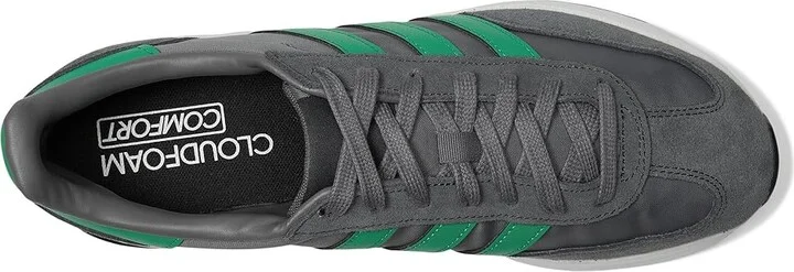 adidas Running Run 70s 2.0 Men's Shoes Grey/Semi Court Green/Carbon : 8.5 D - Medium, Suede/Textile - Image 2