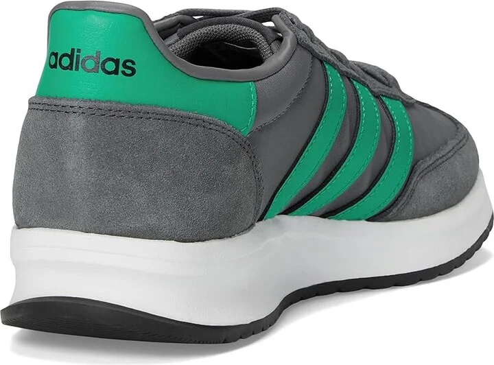 adidas Running Run 70s 2.0 Men's Shoes Grey/Semi Court Green/Carbon : 8.5 D - Medium, Suede/Textile - Image 4
