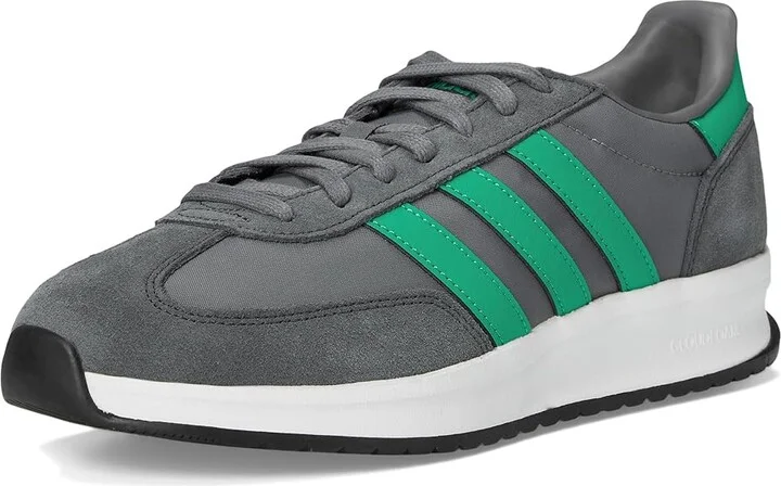 adidas Running Run 70s 2.0 Men's Shoes Grey/Semi Court Green/Carbon : 8.5 D - Medium, Suede/Textile - Image 5
